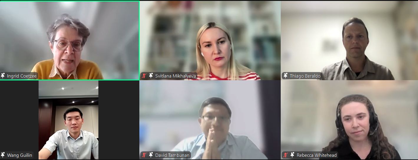 UrbanShift 网络研讨会 "自然-积极旅游 "发言人截图:平衡保护与经济增长的地方领导力"。