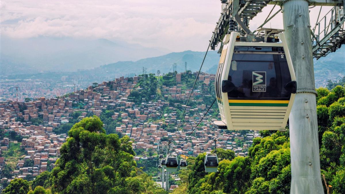 Cable Cars in Medellin, Colombia