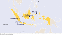 印度尼西亚 地图